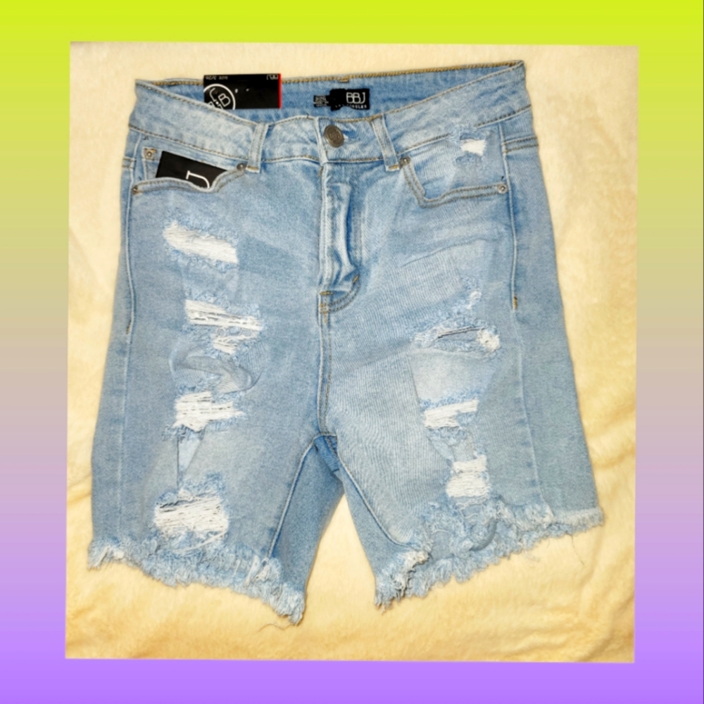 BBJ LA denim short blue/shredded  3/26